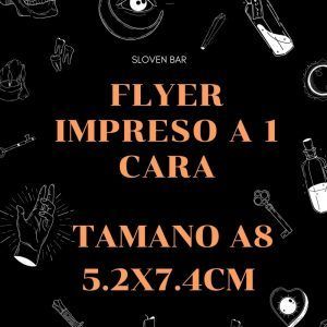 flyar tamaño a8