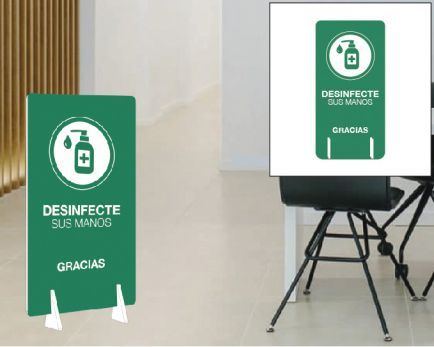 totem señalizacion desinfectu sus manos totem señalizacion desinfecte sus manos