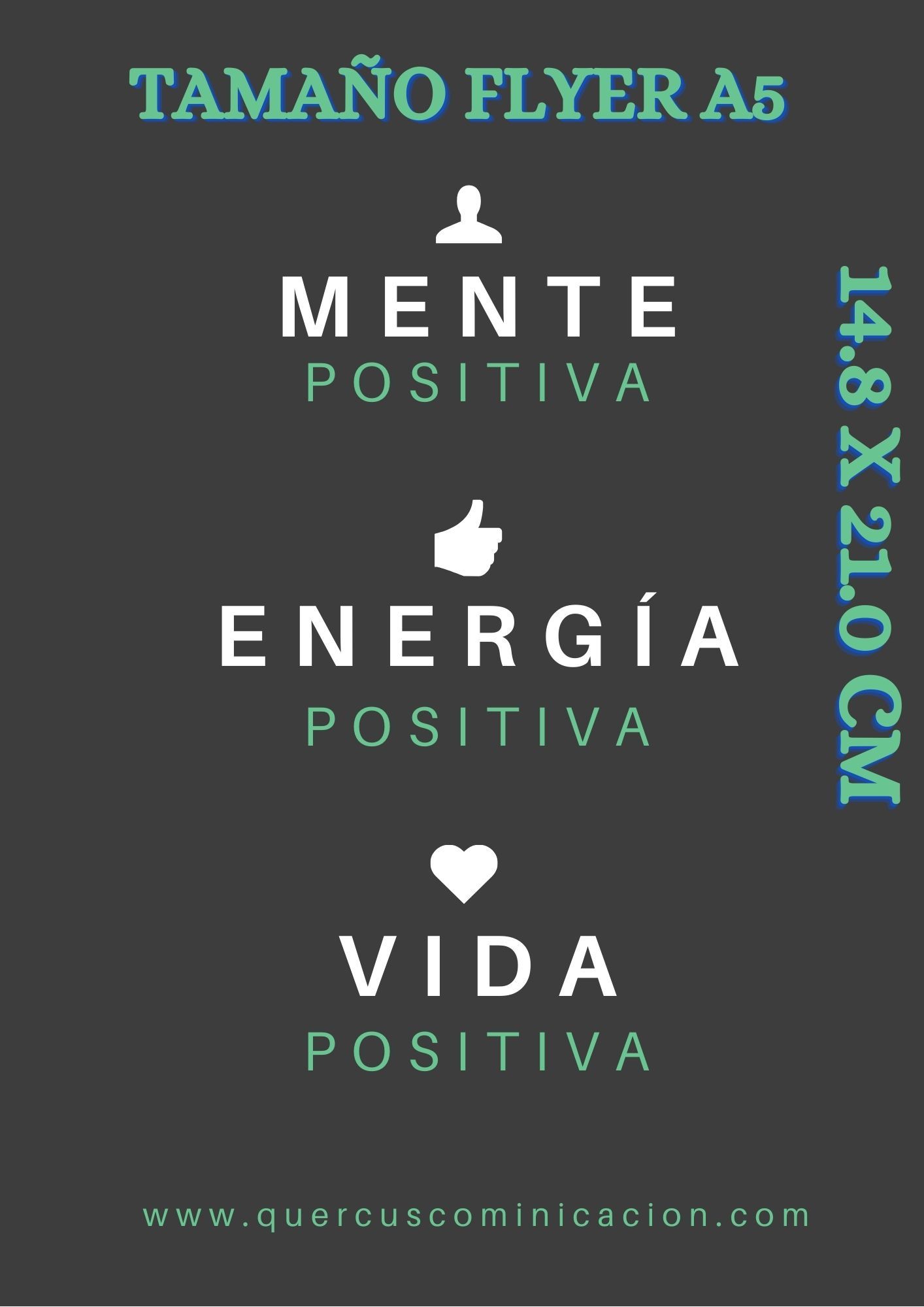 Gris Verde Blanco Frases Tipografía A4 Folleto (1)